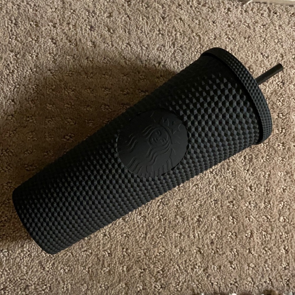 All Black Starbucks Tumbler
